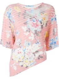 асимметричный джемпер с цветочным принтом Blumarine
