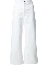 high waist cropped straight leg jeans Apiece Apart