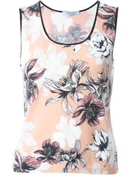 топ с цветочным принтом  Blumarine