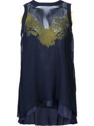 layered lace tank top Sacai