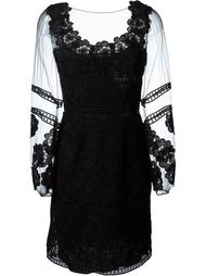 платье с прозрачными рукавами Blumarine