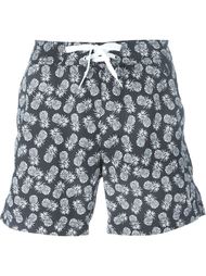 pineapple print swim shorts Woolrich