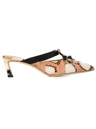 snakeskin effect mules  MSGM