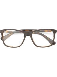 rectangular frame glasses Prada