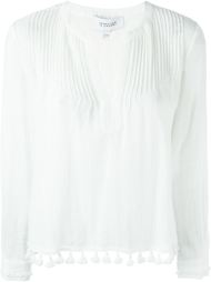 tasseled pleated blouse Derek Lam 10 Crosby