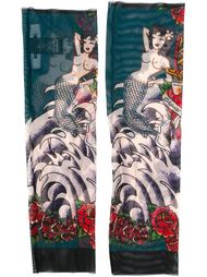 tattoo print arm warmers Dsquared2