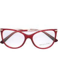 cat eye glasses Bulgari