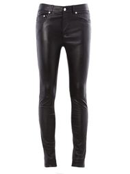 кожаные брюки Saint Laurent