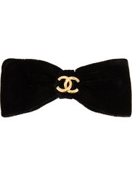 заколка для волос с логотипом 'CC' Chanel Vintage
