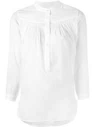 pleated front shirt Closed