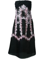 платье с цветочной вышивкой  Giambattista Valli
