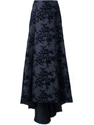 floral contrast a-line skirt Carolina Herrera