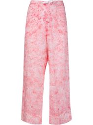 granite print straight leg trousers Dosa