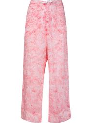 granite print straight leg trousers Dosa