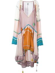 crépon pleated cape dress Chloé