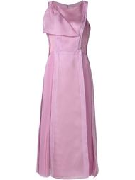 overlay detail dress Carolina Herrera