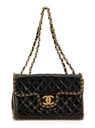 стеганая сумка на плечо с цепочной лямкой Chanel Vintage