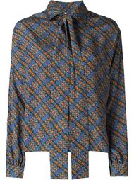 блузка с отделкой в виде шарфа Yves Saint Laurent Vintage