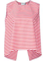 striped back slit T-shirt Maison Rabih Kayrouz
