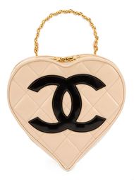 сумка в форме сердца с логотипом 'CC' Chanel Vintage