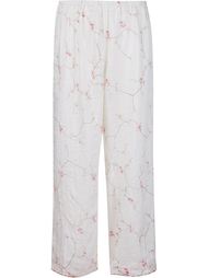 floral print straight leg trousers Dosa