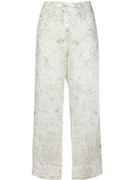 granite print straight leg trousers Dosa