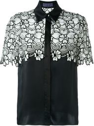 lace panel shirt Emanuel Ungaro