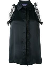 mesh detail shirt Emanuel Ungaro