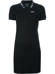 платье-рубашка с воротником-поло Stussy