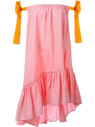 bow detail off-shoulder dress MSGM