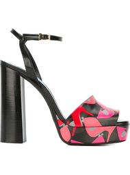 босоножки на платформе с принтом туфель Lanvin