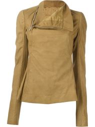 funnel neck biker jacket Rick Owens