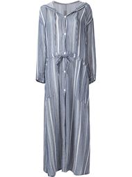 striped hooded coat Raquel Allegra