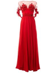 декорированное вечернее платье  Zuhair Murad