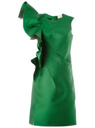 платье мини с оборкой Lanvin