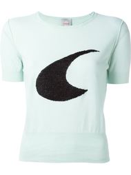 short sleeve logo top Eggs