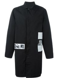 grey prints mid coat Rick Owens DRKSHDW