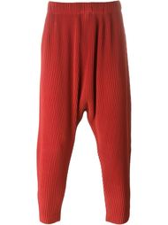 pleated drop-crotch trousers Homme Plissé Issey Miyake