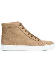 snakeskin effect hi-tops Louis Leeman