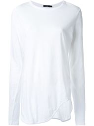 curved hem T-shirt Bassike