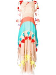 платье с панелями из тюля Blumarine