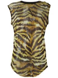 tiger print top Balmain