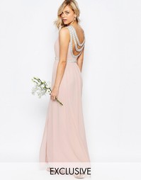 Платье макси TFNC WEDDING - Peach blush