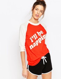 Топ с принтом I'll Be Napping Wildfox - Marinara