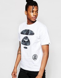 Базовая футболка с камуфляжным принтом AAPE By A Bathing Ape - Белый