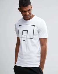 Белая футболка Nike Hoop Arrow 778490-100 - Белый