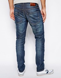 Узкие джинсы с сильно выбеленным эффектом Selected - Умеренный синий