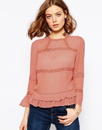 Винтажная блузка ASOS - Сумеречный фиолетовый