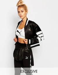 Монохромная куртка-пилот с логотипом Puma - Puma black