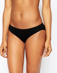 Бикини плавки-хипстеры Seafolly Coral Crush - Черный